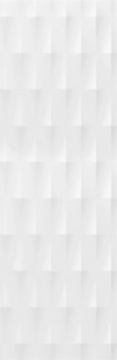 Керамическая плитка Meissen Плитка Trendy рельеф пики белый 25х75