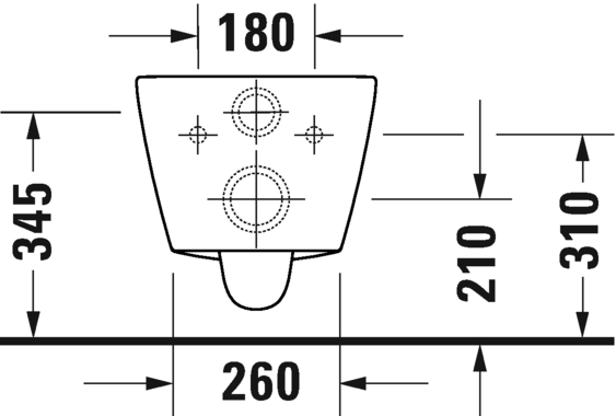 Унитаз подвесной Duravit D-Neo Rimless 257709 - 9 изображение