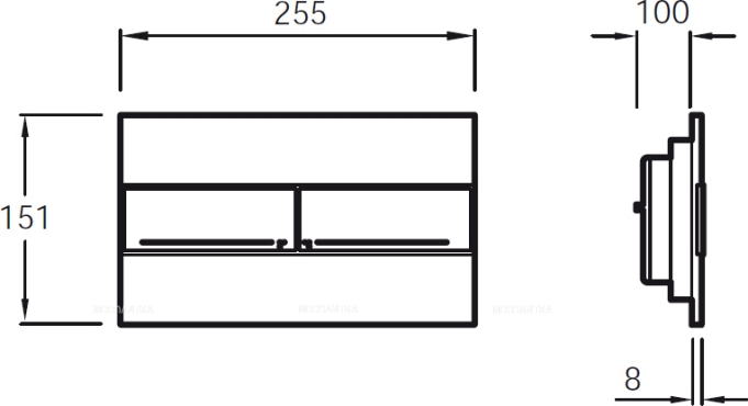 Комплект подвесной безободковый унитаз Jacob Delafon Struktura E21741RU-00 с сиденьем микролифт + система инсталляции с кнопкой хром - 7 изображение