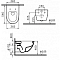 Комплект подвесной безободковый унитаз VitrA Sento 7748B003-0075  + инсталляция Geberit Duofix 458.124.21.5 с кнопкой, хром глянцевый - 6 изображение