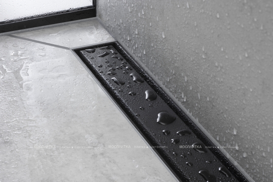 Декоративная решётка Hansgrohe RainDrain Match 56041610 100 см, черный - 2 изображение