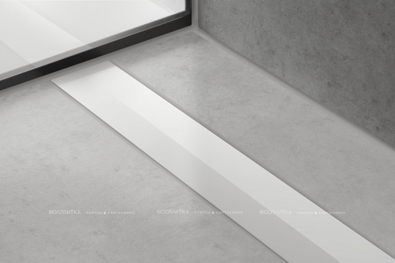 Декоративная решётка Hansgrohe RainDrain Flex 56045700 90 см, матовый белый - 2 изображение
