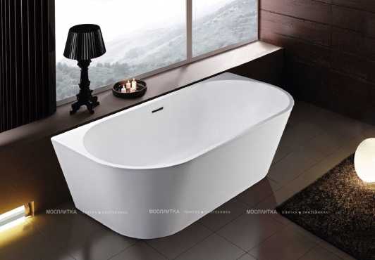 Акриловая ванна Art&Max 180х80 см AM-206-1800-800, белый - 2 изображение