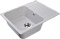 Кухонная мойка GranFest Quarz 61,8, прямоугольная, цвет серый - 2 изображение