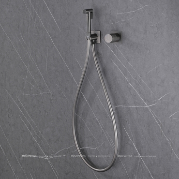 Гигиенический душ Abber Rund AF8725NG со смесителем, никель - 3 изображение