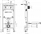 Комплект подвесной безободковый унитаз Jacob Delafon Struktura E21741RU-00 с сиденьем микролифт + система инсталляции с кнопкой хром - 8 изображение