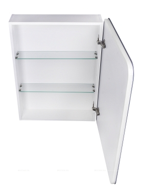 Зеркальный шкаф Style Line Каре 50 см СС-00002302 с подсветкой, белый - 4 изображение