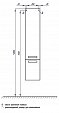 Шкаф-пенал Aquaton Ария с бельевой корзиной, белый глянец - 7 изображение