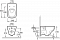 Комплект подвесной безободковый унитаз Jacob Delafon Struktura E21741RU-00 с сиденьем микролифт + система инсталляции с кнопкой хром - 6 изображение