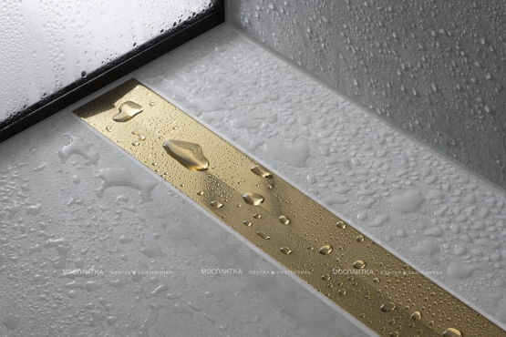 Декоративная решётка Hansgrohe RainDrain Flex 56043990 70 см, полированное золото - 2 изображение