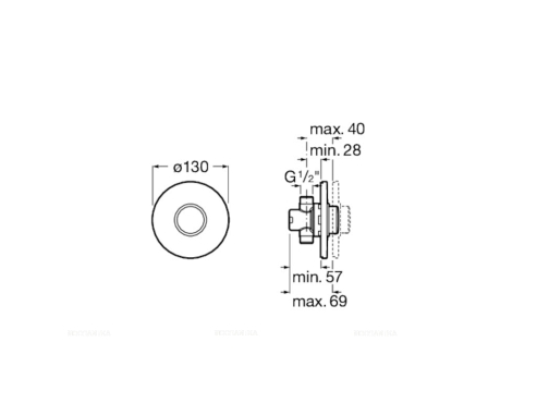 Сливной механизм для писсуара Roca Fluent ECO 5A9C24C00 - 2 изображение