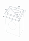 Раковина Paulmark Amberg над стиральной машиной, белая, 60х50, с комплектом PM750431 - 4 изображение