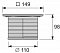 Декоративная решетка TECE Drainpoint S Quadratum в стальной рамке, 15 см - 2 изображение