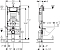 Комплект подвесной безободковый унитаз Cezares Stylus CZR-513-TH-R + инсталляция Geberit Duofix Sigma Plattenbau 111.362.00.5 - 6 изображение