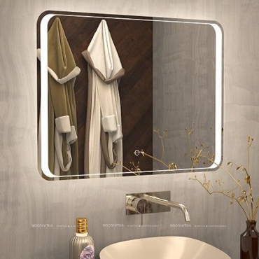 Зеркало Art&Max Elegant 90 см AM-Ele-900-800-DS-F с подсветкой - 2 изображение