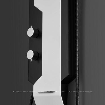 Душевая панель Black&White Gravity GR028 1 режим, матовый черный / матовый белый - 9 изображение