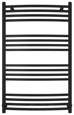 Полотенцесушитель водяной Сунержа Аркус 100х60 см 31-0251-1060 матовый черный - 2 изображение