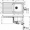 Кухонная мойка Hansgrohe S4113-F400 43338800, под сталь - 3 изображение