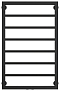 Полотенцесушитель водяной Сунержа Канцлер 80х50 см 31-0254-8050 матовый черный - 2 изображение