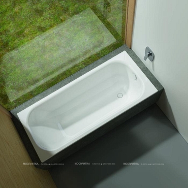Стальная ванна Bette Form, с шумоизоляцией 190х80х42 см, BetteGlasur® Plus, BetteАнтислип, цвет белый, 2951-000 AD PLUS AR - 2 изображение