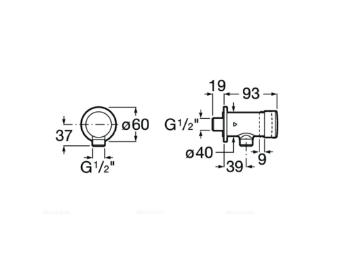 Сливной механизм для писсуара Roca Fluent ECO 5A9D24C00 - 2 изображение