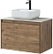 Комплект мебели для ванной Aquanet Nova Lite 75 см 249514, 1 ящик, коричневый - 9 изображение